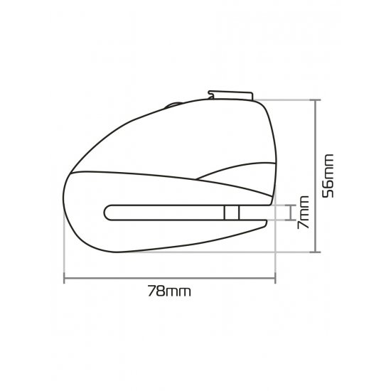 Oxford Screamer7 Alarm Motorcycle Disc Lock at JTS Biker Clothing